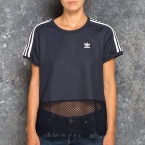 Adidas Women's Osaka Mesh top in Navy/White